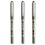 Uni-Ball Set of 3 Rollerball Pens – Plain Ball – Black 1