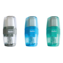 Helix Duo Pencil Sharpener and Eraser - One Hole Sharpener - Protective Cover For Era