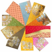 PARTH IMPEX Premium Shagun Gift Envelope (Pack of 10) Assorted Color Designs Money Holder Card for Christmas, Diwali, Easter, Birthday, Wedding, Anni