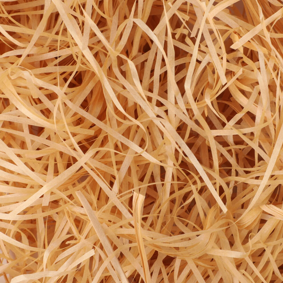 200G Easter Shredded Tissue Paper, Khaki Easter Basket Grass Raffia Gift Filler Paper Shreds For Gift Hamper Filling Boxes Packing Decoration 5051227193230