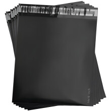 MXtore Postage Bags for Clothes - Pack of 20 - Black -14x19 inch Parcel PolyBags for Posting Clothes - Self Seal Postal