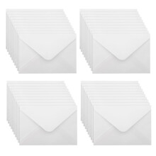 WYAN Mini Envelopes-40 Pack 15 * 10cm White Classic Flap Envelopes,Small Parts Envelopes,for Gift,Greeting Cards,Wedding,Business,Invitation