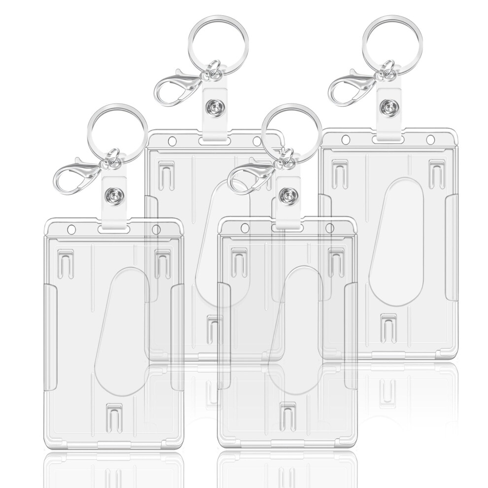 Pailewei Hard Clear Badge Holder, Id Card Holders, Card Holder For Office,School, Id Credit Ca