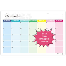 Calendar 2026 UK Colorful Magnetique Calendar for Fridge Family Wall Planner 16 Month