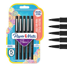 Paper Mate Flair Felt Tip Pens | Medium Point (0.7 mm) Writing Pens | Black Pens | Fo