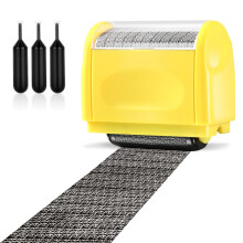 Wide Roller Stamp Identity Theft Stamp 1.5 Inch Perfect for Privacy Protection (Yello