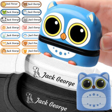 Name Stamp for Clothes Double Sided White Black Ink Kids
