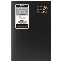2026 A5 Day a Page Diary - Full Day Saturday & Sunday Pages - Full Year Hardback Case