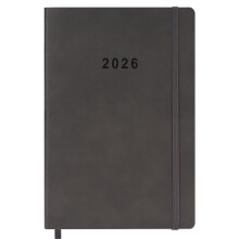 newestor Diary 2026 Week to View with Monthly Pages, Vegan Leather & Band Closure, A5