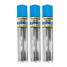Pentel 0.7mm Size HB Shade Hardness Pencil Refill Replacement Spare Leads Hi Pollymer Super For Automatic & Mechanical Pencils (Pack Of 3 Tubes - 36