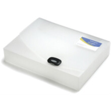 Rapesco 0711 Rigid Box File, 40 mm Spine, A4, Transparent
