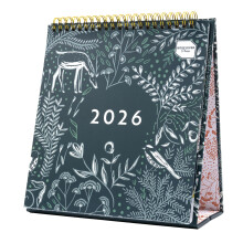 Boxclever Press Desk Calendar 2026. Freestanding 2026 Calendar runs Jan - Dec'26. Stu