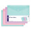 4 Assorted Pastel Colour A4 Document Stud Wallets Plastic Carry Popper Folder Pink Aq 1
