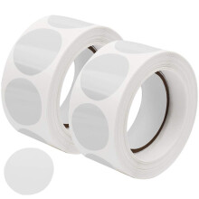 kuou 1000 Pieces Clear Retail Package Seals, 25mm Self Adhesive Clear Seal Labels Clear Adhesive Stickers for Envelopes