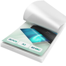 ACROPAQ Laminating Pouches A3-25 Pack, 160 Micron (2 x 80 Micron), Glossy Finish, Pre