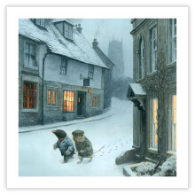 Museums & Galleries Christmas Cards Pack of 8 - The Wind in the Willows Design - Snow