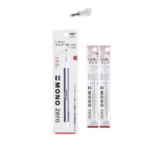 Tombow Mono Eraser Set - Zero Round Tip Eraser With Refills (Pack of 2) - White