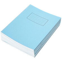 Silvine Exercise Book ruled 7mm Squares 229 x 178 mm 40 leaves Blue (Pack of 10)