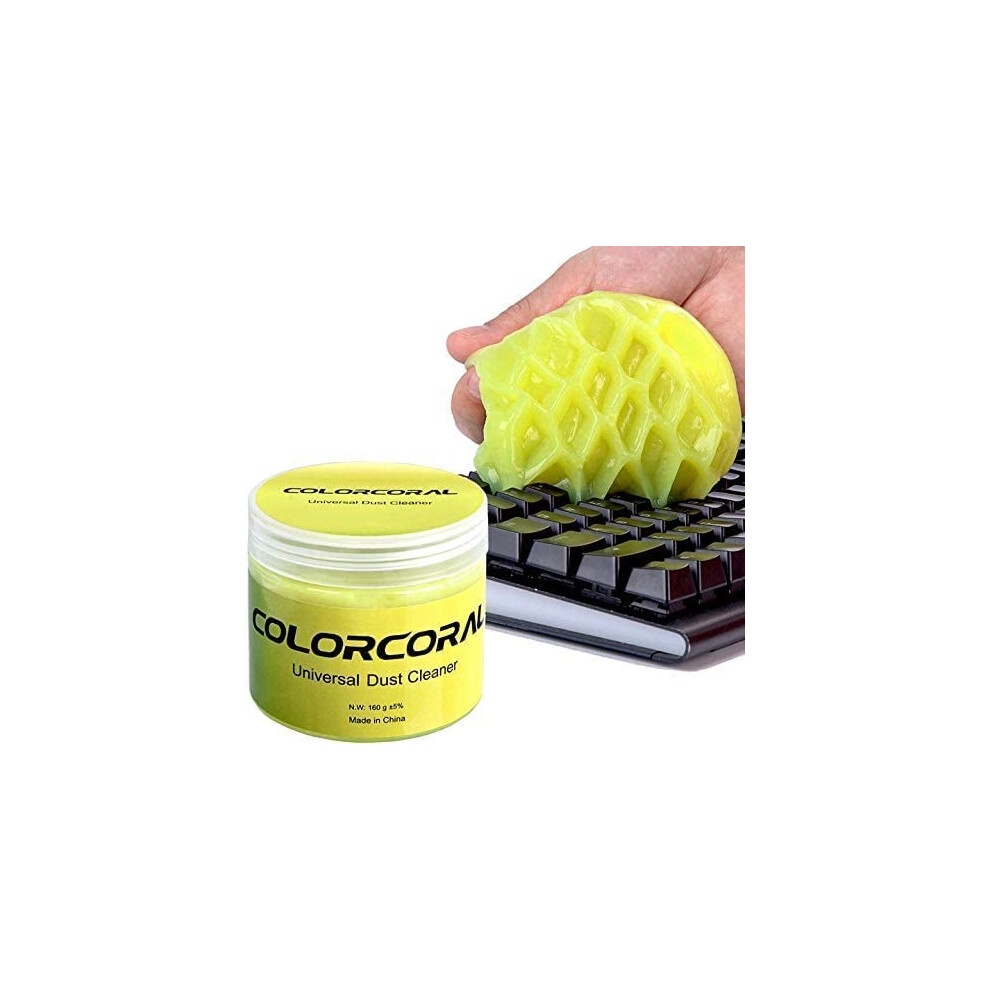 Colorcoral Keyboard Cleaner Universal Dust Cleaning Gel For Keyboard Reusable Pc Laptop And Computer Vacuums Cleaners Accessories Dust Removal Gel 5051226845116