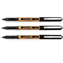 uni-ball Eye UB-150-10E Broad Liquid Ink Rollerball Pens - 1.0mm - Black - Pack of 3