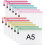 A5 Plastic Zip Wallets - 12PCS A5 Zip Lock Bags Plastic Document Folders Zipper File 1
