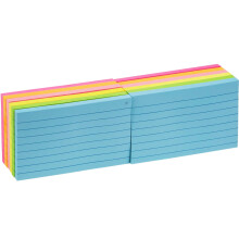 KIFZM 960 Sheets Large Lined Sticky Notes, 76 x 127 mm 6 Brilliant Colors Assorted Se