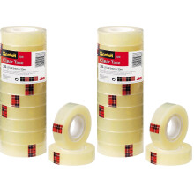 Scotch Transparent Tape 508-10 Rolls - 15 mm x 33 m - General Purpose Clear Tape for