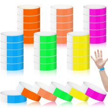 600Pcs Wristbands for Events, Colorful Wrist Bands for Event, Waterproof Paper Wristb