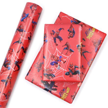 43cm X 5m Wrapping Papers Roll, Spider Birthday Gift Wrapping Paper Christmas Wrapped