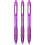 Zebra Z-Grip Smooth - Retractable Ballpoint Pen - 3 Pack - Purple 1