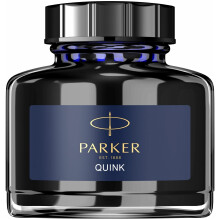 Parker Fountain Pen Ink Bottle | Blue-Black QUINK Ink | 57 ml Fountain Pen Refill
