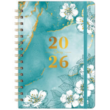 Diary 2026 - A5 Diary 2026 Week to View, Jan.26 - Dec.26, with Elegant Cover and Twin