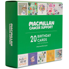 Macmillan Cancer Support Charity Birthday Cards – Pack of 20 Luxury and Eco-Friendly