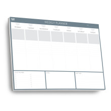 Weekly Planner Desk Pad - Clear Mind Concepts - 52 Tear-Off Sheets - Undated Weekly