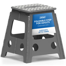 ZENO Step Stool 16 Inch | Folding Stool | Heavy Duty Foldable Stools for Adults & Kid