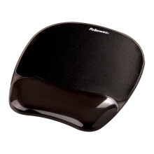 Fellowes Mouse Mat Wrist Support - Crystals Gel Mouse Pad with Non Slip Rubber Base - Ergonomic Mouse Mat for Computer, Laptop, Home Office Use - Com