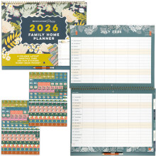 Boxclever Press Family Home Planner 2026 Calendar UK. Spacious Family Calendar 2026 r