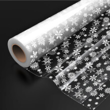 Nabance Cellophane Wrap for Hampers, 80cm X 30m - Folded in Half, Florist Cellophane