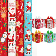4 x 7M Cute Christmas Wrapping Paper roll -Perfect for Christmas, Birthday, Festival,