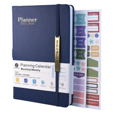 Diary 2025-2026 - 18 Month from Jan. 2025 to Mid Year Jun.2026, A5 Week to View Diary