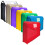 ULVBABI 7-Pack A4 Plastic Document Wallets, Waterproof Popper Folders with Snap Butto 1