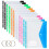 TOOELMON Punched Pockets A4 Plastic Wallets 12 Pack Folders with Pocket 1