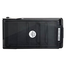 Large Capacity Covered Business Card File Holder Case Organizer Box with 4 Dividers and 20 A-Z Guides for 500 Cards
