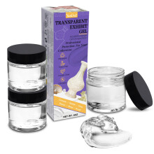 6oz Exhibit Gel for Museum, Removable Clear Museum Gel for Museum Collections, Reusable Museum Putty Wax Fixed Collection and Decorations