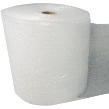 K 500mm x 100m Roll of Quality Bubble Wrap Roll (Small Bubbles) Made in The UK 00003408801, clear