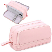 Tesmien Pencil Case, Large Pencil Case with 4 Compartments Stationery Organizer for Boys and Girls, Aesthetic Pencil Bag Suitable for Kids Teenagers