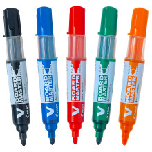 Pilot Begreen Recycled V Board Master Whiteboard Marker Bullet 6.0 mm Tip - Blac