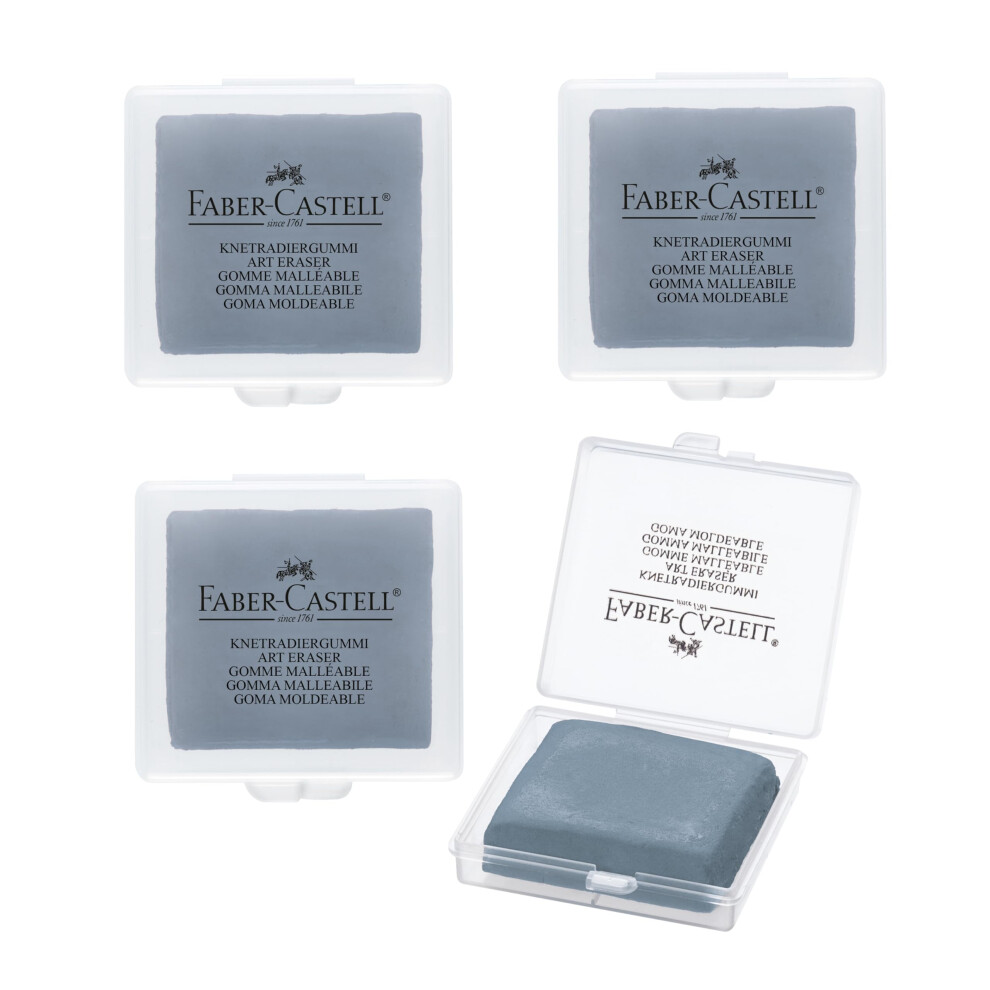 Faber-Castell Art Eraser Faber Castell For Artists, Pack Of 4 Grey