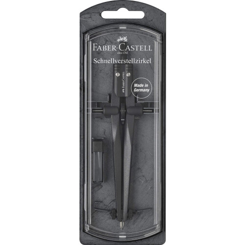 Faber-Castell Faber-Castell Stream Quick-Set Compass - Black Stone, 174530