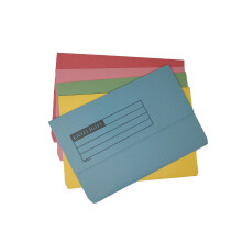 Eastlight Document Wallet Foolscap (Pack 50) Assorted Colours 100% Recycled Paper Man